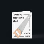 Vater Pun Birthday Vatertag Card - Bester Vater Karte<br><div class="desc">Sag Papa,  du  ihn mit einem Pun-Witz von Papa. Ist er praktisch? Noch besser. Du bist der beste Papa,  den ich je gesehen habe!</div>