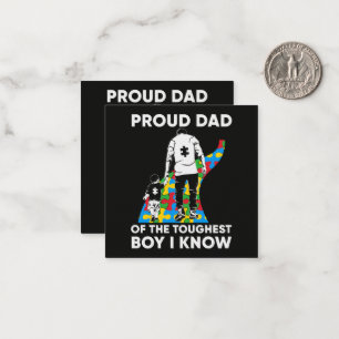 Vater-Puzzle-Autismus-Bewusstseinsgeschenk zum Geb Mitteilungskarte