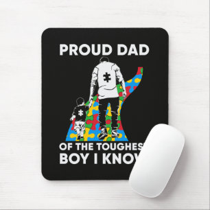 Vater-Puzzle-Autismus-Bewusstseinsgeschenk zum Geb Mousepad
