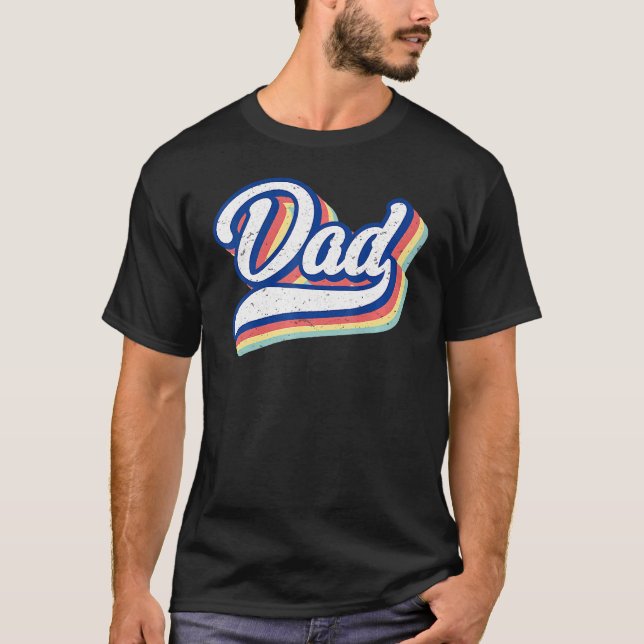 Vater Retro Vatertag Neuvater Papa T-Shirt (Vorderseite)