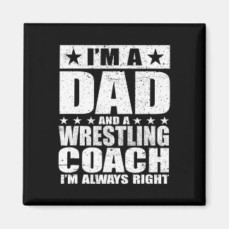 Vater Ringkampf Trainer Coaches Vatertag Shirts Gi Magnet