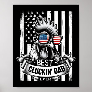 Vater Rooster Daddy Bauer Sonnentag für Männer Poster