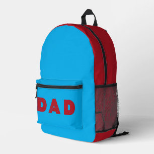 Vater [Roter, abgenutzter Text] Bedruckter Rucksack