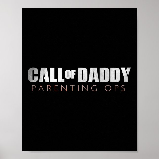 Vater-Ruf von Daddy Elterning Ops Geschenk Poster (Vorne)