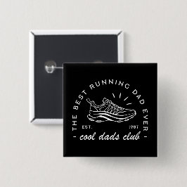 Vater-Run-Club Marathonläuferin Sportästhetik Button