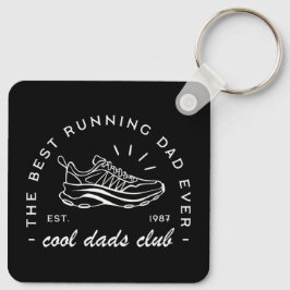 Vater-Run-Club Marathonläuferin Sportästhetik Schlüsselanhänger