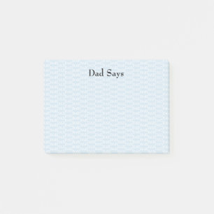 Vater sagt (Gemustert) Post-it Klebezettel