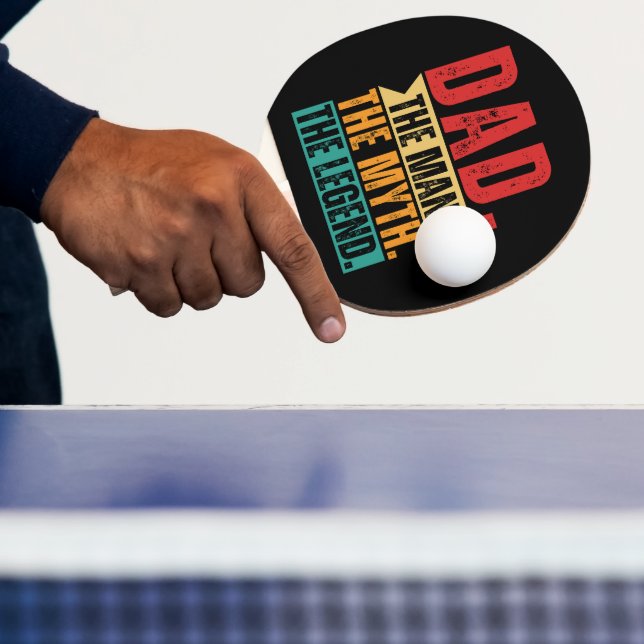 Vater-Sängerin Mythos Tischtennis Schläger (InSitu)