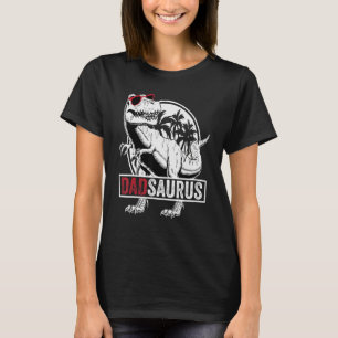 Vater Saurus rex Männer Vatertagsfamilie Matching T-Shirt