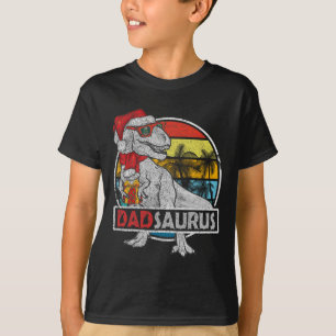 Vater Saurus T Rex Dinosaur Familie Matching Xmas T-Shirt