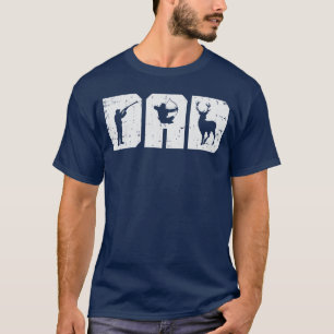 Vater Schieß Bogenschießen Reh Bogenschütze Bogen T-Shirt