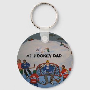 VATER-Schlüsselkette DES HOCKEY-#1 Schlüsselanhänger