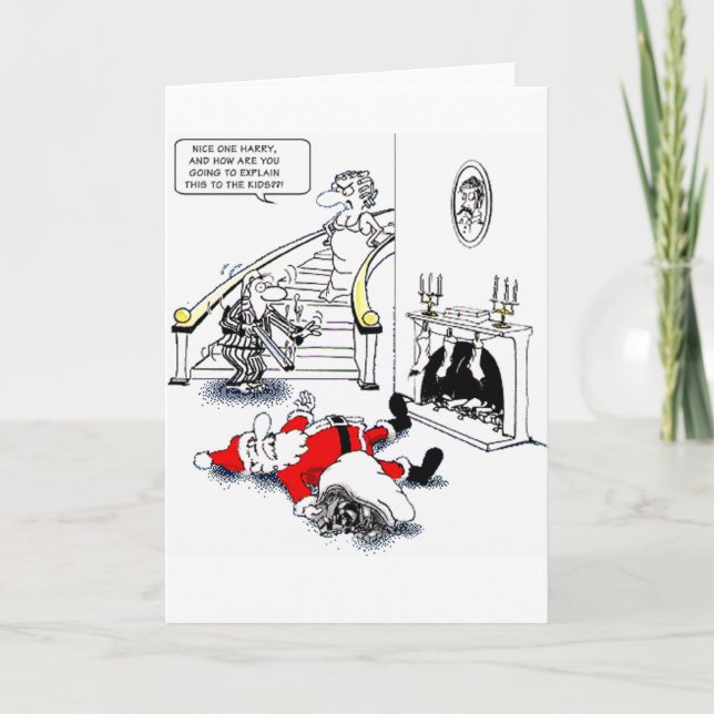 Vater-Schuss Sankt Feiertagskarte (Vorderseite)