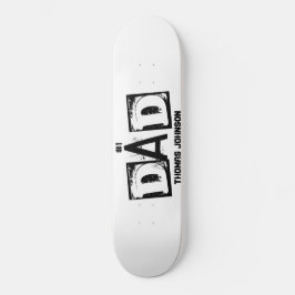 Vater Schwarz/Weiß Personalisiert Skateboard