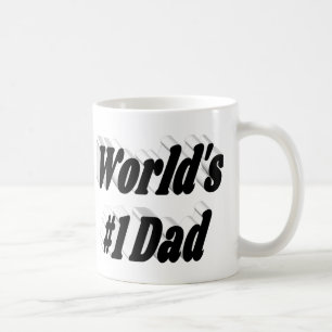 Vater Schwarzer Halbtext Kaffeetasse