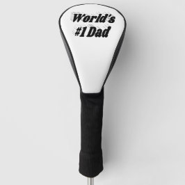 Vater Schwarzer Text Golf Kopfbedeckung Headcover