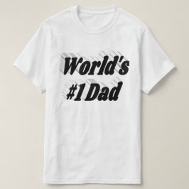 Vater schwarzer Text T-Shirt