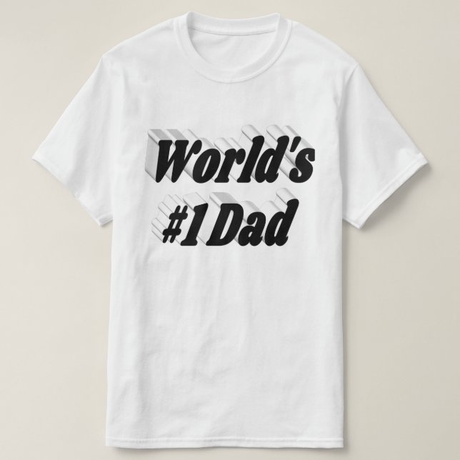 Vater schwarzer Text T-Shirt (Design vorne)