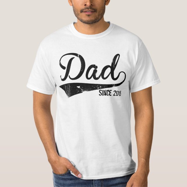 Vater seit 2015 T-Shirt (Vorderseite)