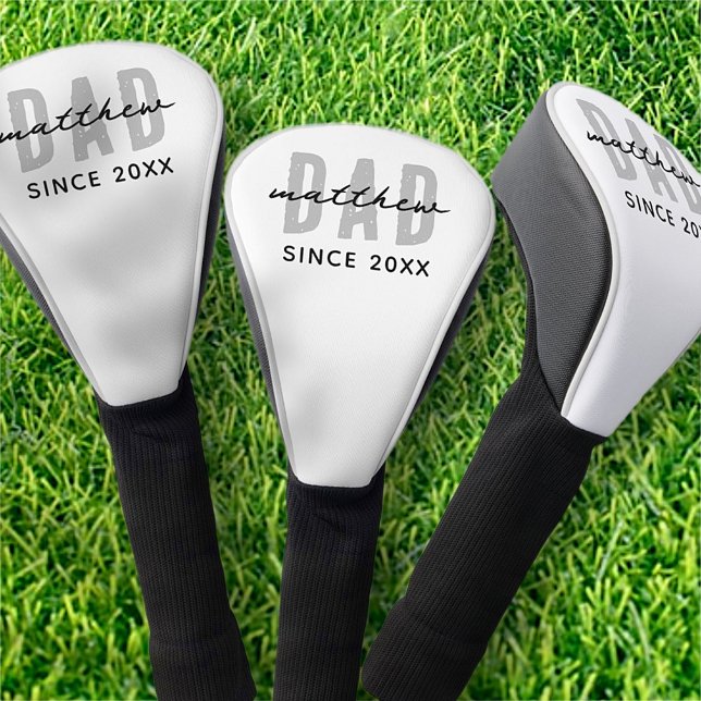 Vater seit 20XX Moderne, einfache Preppy Golf Headcover (Von Creator hochgeladen)