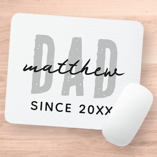 Vater seit 20XX Moderne, einfache Preppy Mousepad (Von Creator hochgeladen)