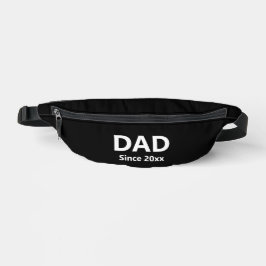 Vater Seit dem Jahr Schwarz-Weiß-Textvorlage Bauchtasche