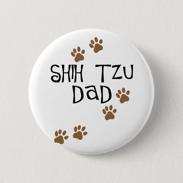 Vater Shih Tzu Button (Vorderseite)