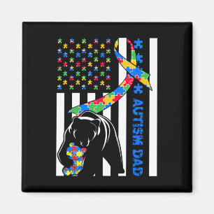 Vater Shirts Autismus Bewusstsein Amerikanischer F Magnet