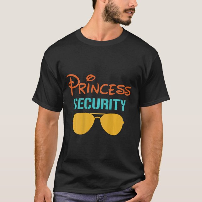 Vater-Sicherheit Halloween Männer passen Schwarz T-Shirt (Vorderseite)