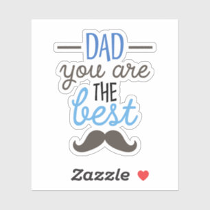 Vater Sie sind das beste lustige Vatertagsgeschenk Aufkleber