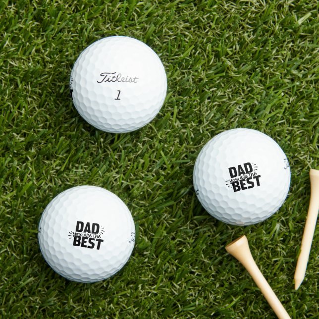 Vater Sie sind die Besten Golfball (Insitu Gras)