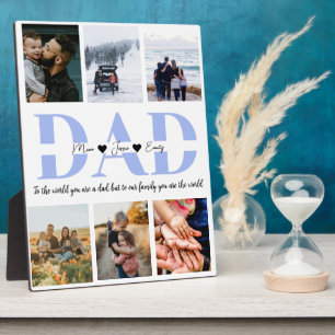 Vater Sie sind die Welt Foto Fotoplatte