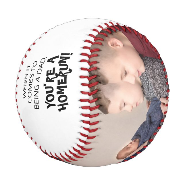 Vater Sie sind ein Homerun Foto Baseball (Schrägansicht)