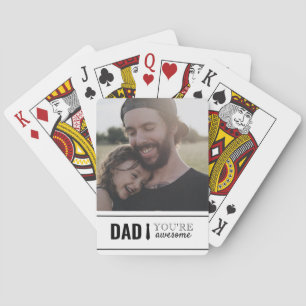Vater Sie sind Phantastisch Daddy's Girl Foto Vate Spielkarten