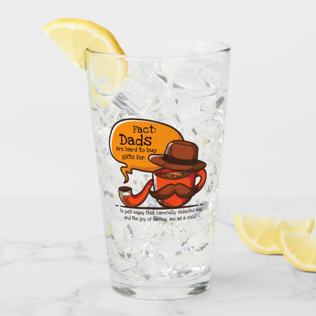 Vater sind schwer zu kaufen Geschenke für Glas (Vorderseite Ice)