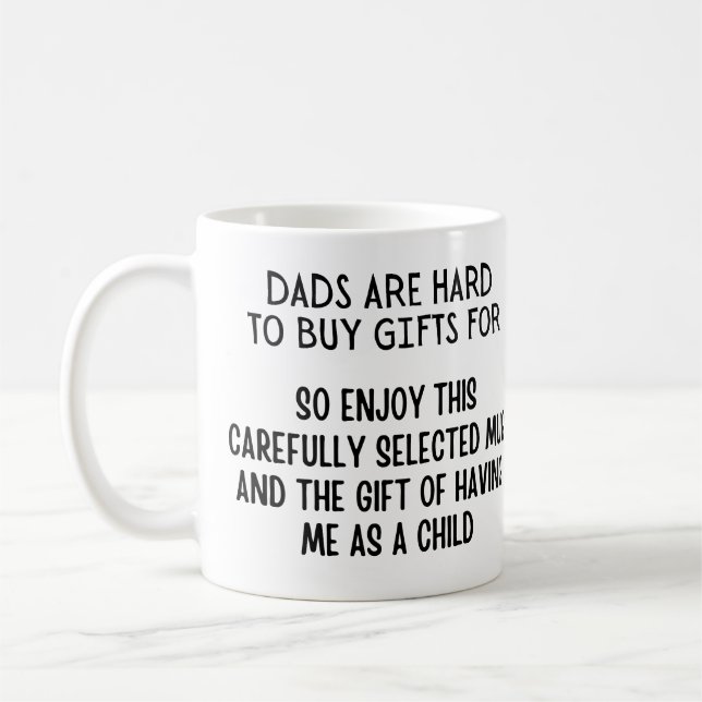 Vater sind schwer zu kaufen Geschenke für Kaffeetasse (Links)