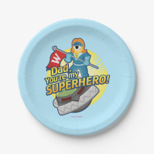 Vater, sind Sie mein Superhero Pappteller