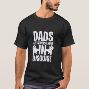 Vater sind Superhelden in verdeckter, feiner Aussa T-Shirt