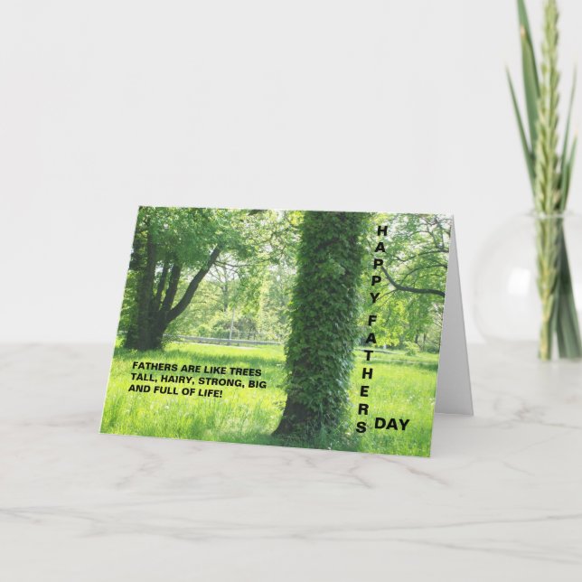 VÄTER SIND WIE BAUM-KARTE KARTE (Vorderseite)