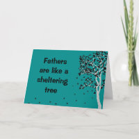 Väter sind wie ein Schutzbaum ~ Card Vater