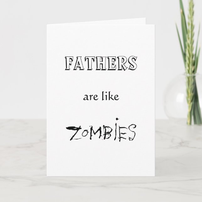 VATER SIND WIE ZOMBIEN KARTE (Vorderseite)