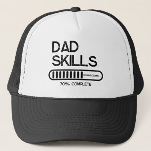 Vater-Skills-Download Lustiger Neuer Vater Schwarz Truckerkappe
