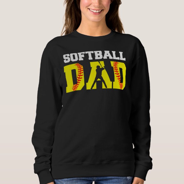 Vater Softball Apparel Yellow Softball Vater Sweatshirt (Vorderseite)