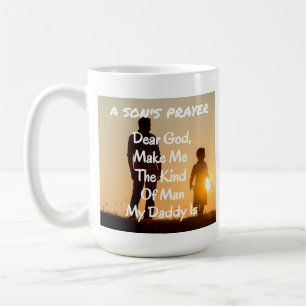 Vater, Sohn, Gebetskaffee Tasse