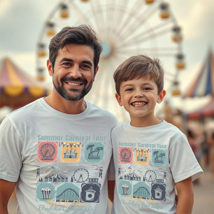 Vater & Sohn Sommer-Karneval-Tour Klassiker T-Shirt
