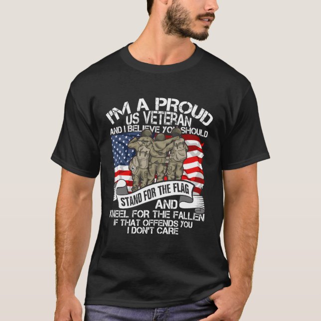 Vater Soldiers Veterans Gedenktag T-Shirt (Vorderseite)