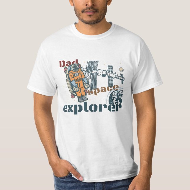 Vater Space Explorer T - Shirt - Galactic Style T- (Vorderseite)