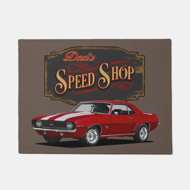 Vater Speed Shop Fußmatte (Vorderseite)