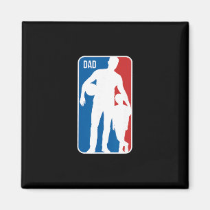 Vater Sport Logo Skizze Vater Sohn Silhouette Väte Magnet