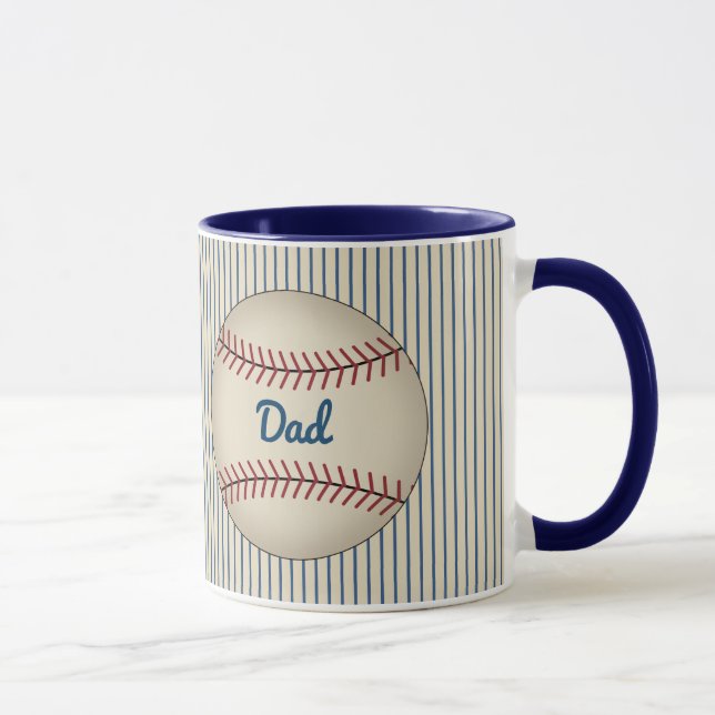 Vater Sports Baseball Kaffee Tasse Geschenk (Rechts)